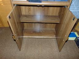 Nice Bookcase & Cabinet W/ All Contents ( Local Pick Up Only )