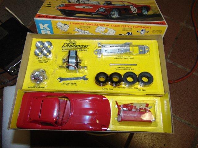 Vtg Md 1960s K & B Ferrari 250 G T O / 64 Model Slot Car