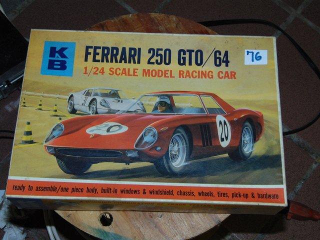 Vtg Md 1960s K & B Ferrari 250 G T O / 64 Model Slot Car