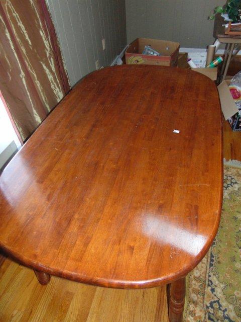 Solid Wood Oval Dining Table ( Local Pick Up Only )