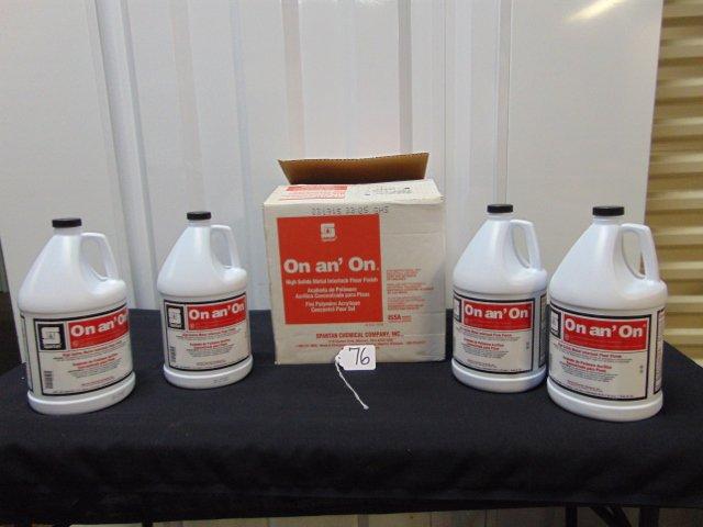 4 Gallons Of High Solids Metal Interlock Floor Finish LOCAL PICK UP ONLY