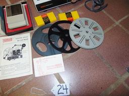 Vtg Eumig Mark 610 D 8mm Movie Projector W/ Accessories & Instructions