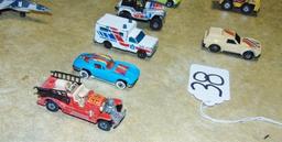 Of 14 Vtg 1973-89 Matchbox & Hot Wheels Cars, Airplanes, Etc