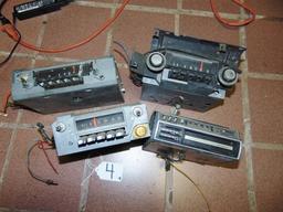 Lot Of 4 Vtg 1960s-70s Car Stereos