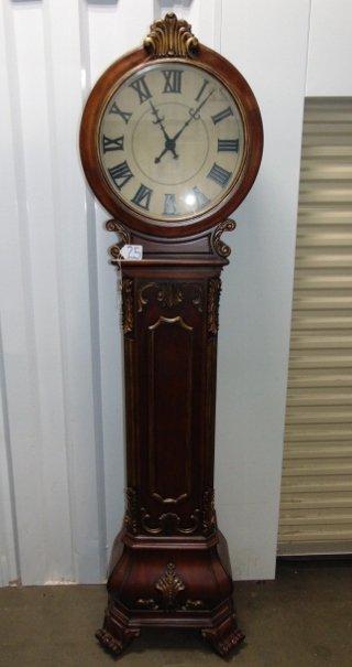 Solid Wood Grandfather Clock W/ Quartz Movement