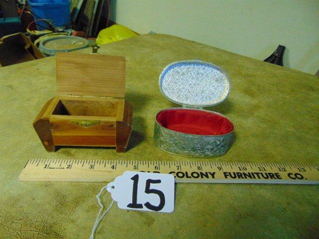 2 Vtg Trinket Boxes