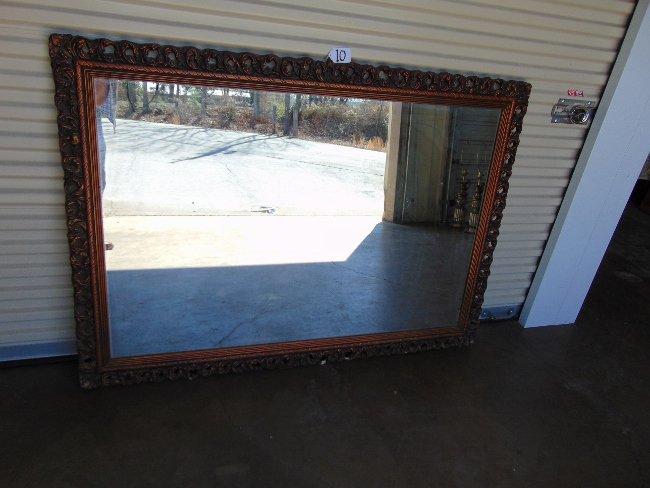 Large Antiqued Bronze Wall Mirror (local pick up only)