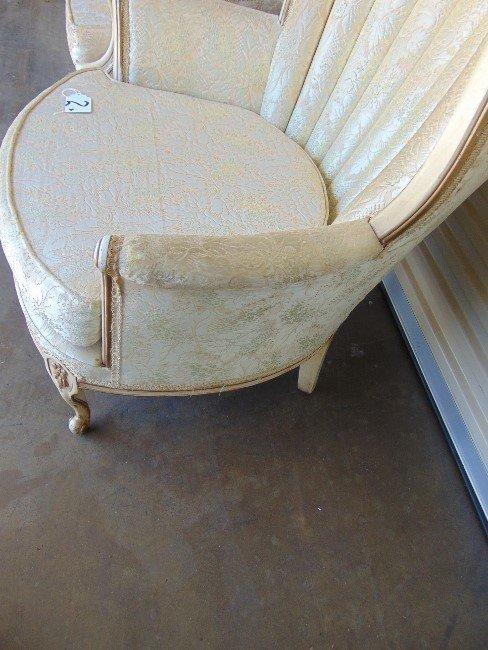 French Provincial His & Hers Parlor Chairs