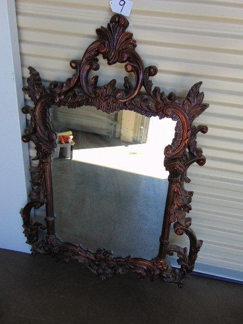 Beautiful Antiqued Bronze Victorian Style Mirror (local pick up only)