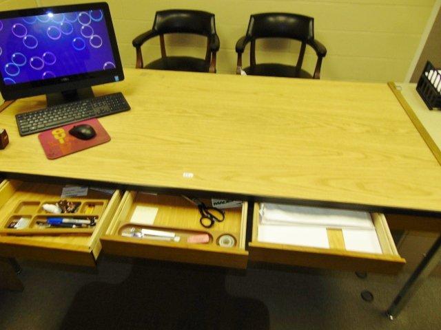 Nice L Shaped Desk, Contents And Items On Desk Not Included (office) Local Pick Up Only