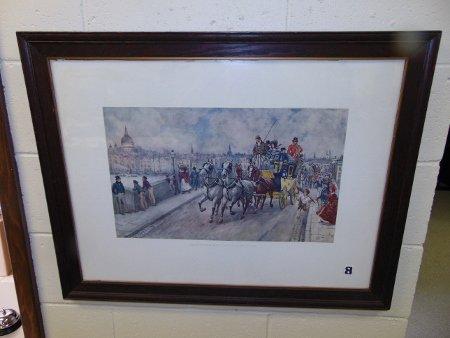 Vtg David Copperfield's " First Sight Of London " By Ludovici Print(local Pick Up Only)