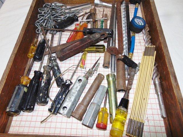 Old Drawer Full Of Tools & Such (Local Pick Up Only)