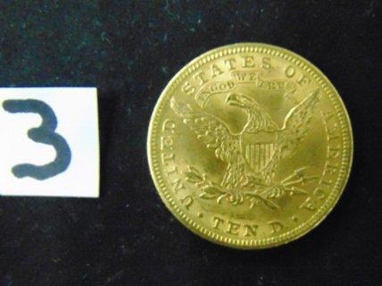 1881 Ten Dollar Liberty Head Gold Coin