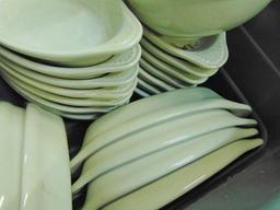 Tub Full Of Restaurant Dishes, Salad Bowls, Oval Dishes, Etc (local Pick Up Only )