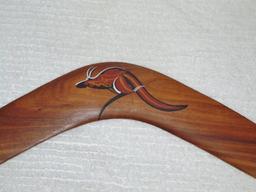 Genuine Vtg Australian Aborignal Jabiru Boomerang