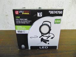 N I B Utilitech Pro 12 Watt 3 In 1 Led Work Light