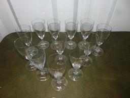 Set Of 12 Crystal Apertif Glasses