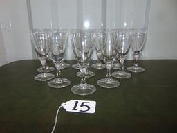 Set Of 12 Crystal Apertif Glasses