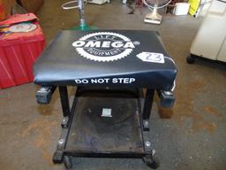 Omega 2 In 1 Rolling Work Shop Seat / Stool( Local pick up only )