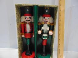 2 Pack Of Green & Red Soldier Nutcrackers From The Bombay Co.