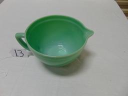 Vtg 3.5 Quart Anchor Hocking Fire King Jadeite Mixing Bowl