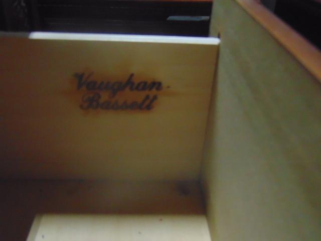Vaughn - Bassett Solid Cherry Wood Dresser W/ Folding Tri - Mirror  (LOCAL PICK UP ONLY)