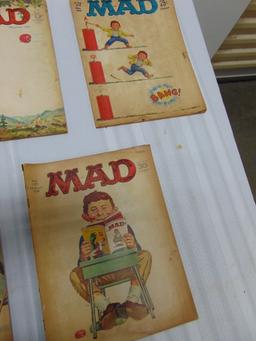 5 Vtg Mad Magazines From The 1960s