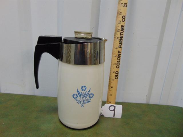 Vtg Corning Ware Blue Cornflower Stove Top Coffee Perculator