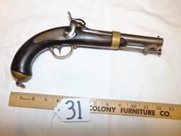 Antique 1837 Chatellerault French .60 Caliber Navy Percussion Pistol