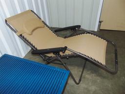 2 Upscale Chaise Lounging Chairs & A Metal Table (Local Pick Up Only)