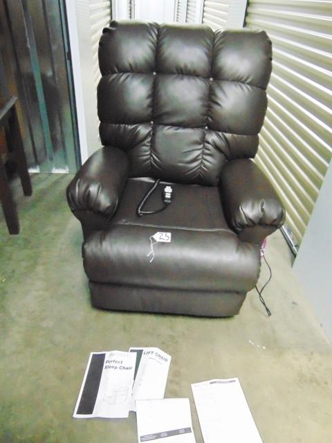 Duralux Leather Lift Chair, The Perfect Sleep Chair W/ Instructions (Local Pick Up Only)