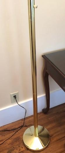 Gold Tone Metal Halogen Torche Floor Lamp (Local Pick Up Only)