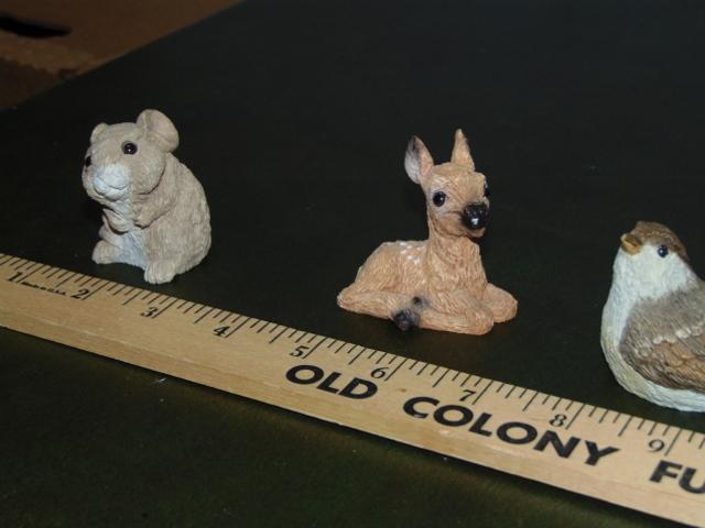 Lot Of 6 Animal Figurines By Stone Critters And Backyard Birds