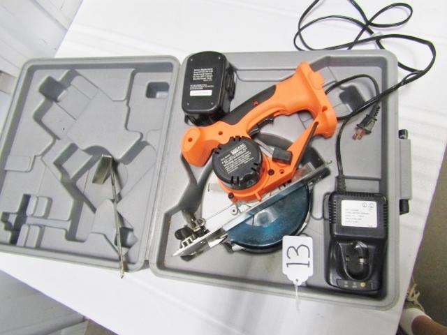 Chicago 6 1/2 Inch, 18 Volt, Circular Saw W/ Battery, Charger And