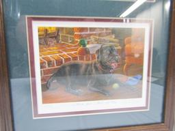 4 Different Framed Limited Edition Prints Of Labrador Retrievers By