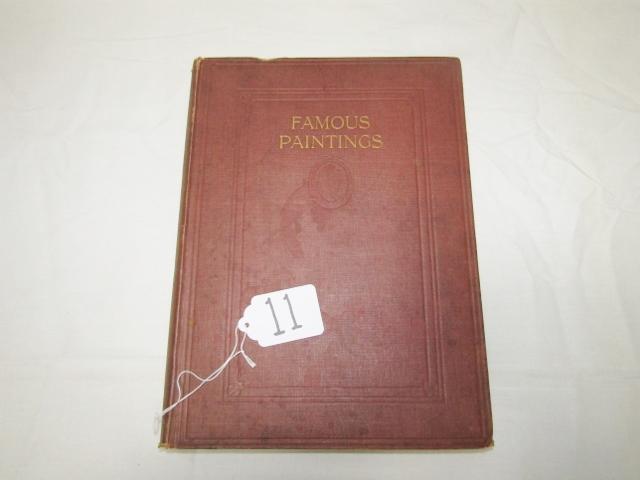 Pre 1936 Large Hard Cover Book: Famous Paintings
