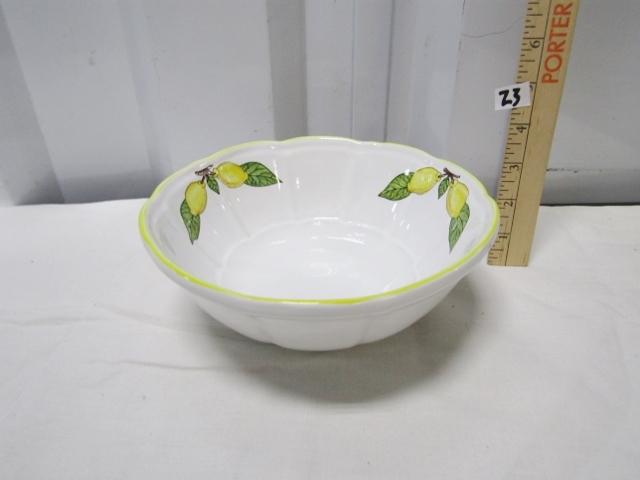 Vtg Capodimonte Serving Bowl, Made In Italy