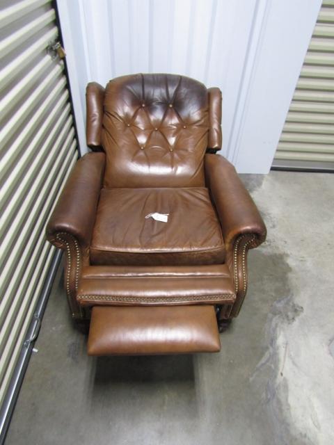 Genuine Leather Bradington Young Recliner ( Local Pick Up Only )