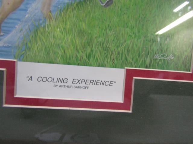 Vtg Arthur Sarnoff " A Cooling Experience " Print