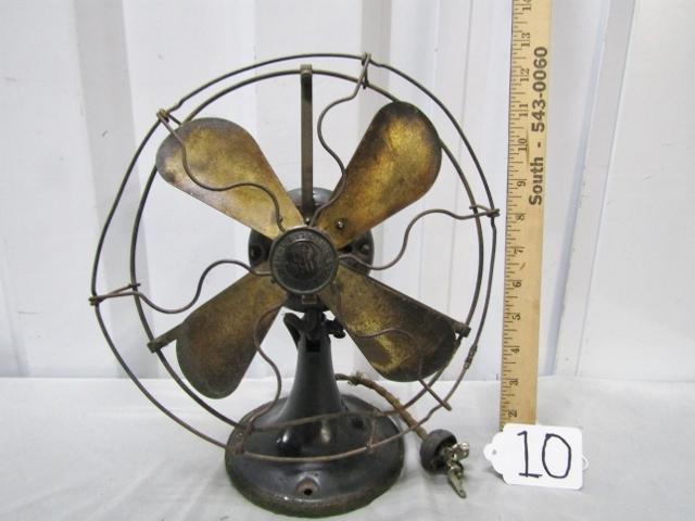 Antique Circa 1919-1924 General Electric " Whiz " Electric 9 Inch Desk Fan