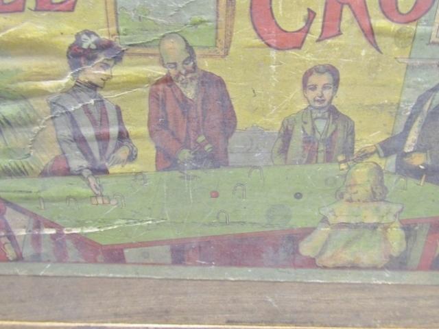 Antique Victorian Era Table Croquet Game