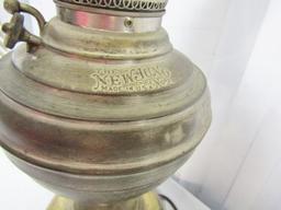 Rare Antique The New Juno No. 2 Oil Lamp Converted To Electric