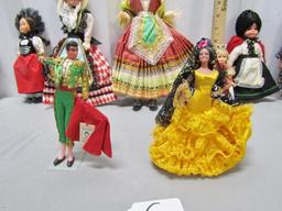 Lot Of 12 Dolls From Around The World