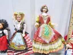 Lot Of 12 Dolls From Around The World