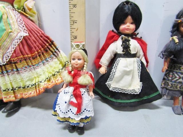 Lot Of 12 Dolls From Around The World