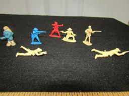 Lot Of Plastic Army Men, Cowboys, A Lonely Indian, Smurf And A