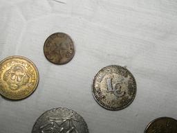 Lot Of Vtg Tokens Including Alabama Luxury Tax And A Marine Corp