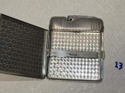 Vtg Ronson Cigarette Case And Lighter Combination