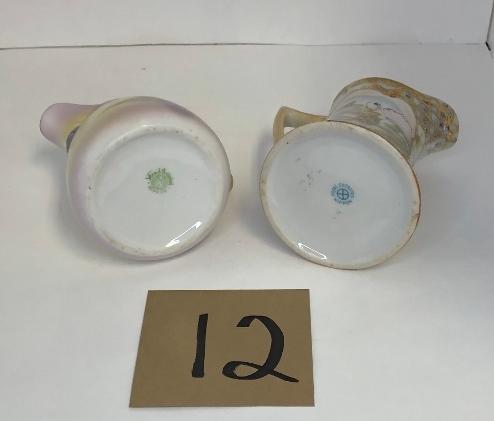 Two Hand Painted Nippon Creamers