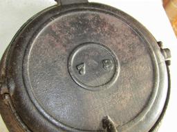 Antique Cast Iron No. 78 Waffle Maker